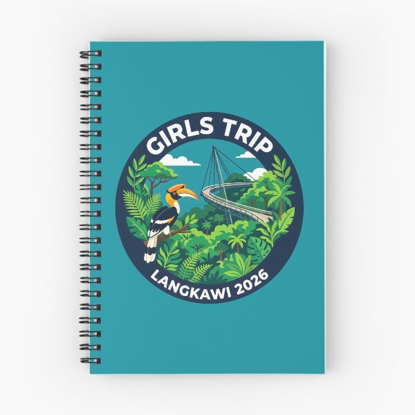 Item preview, Girls Trip Langkawi 2026 Tropical Jungle Travel Badge designed and sold by SplashTastic.