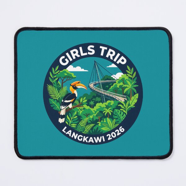 Item preview, Girls Trip Langkawi 2026 Tropical Jungle Travel Badge designed and sold by SplashTastic.