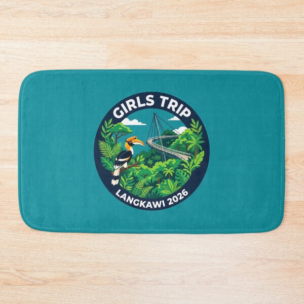 Item preview, Girls Trip Langkawi 2026 Tropical Jungle Travel Badge designed and sold by SplashTastic.