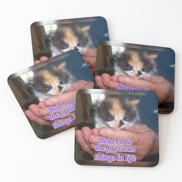 Item preview, Cute Calico Kitten Inspirational Cat Design designed and sold by Blackfire's Witchy Wonders.