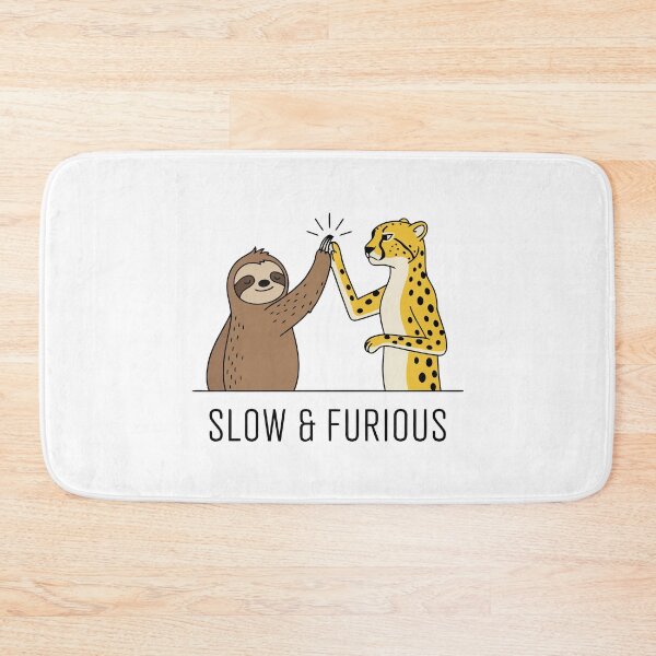 Item preview, Slow and Furious Sloth and Cheetah High Five Cute Animal designed and sold by Amir Faysal.