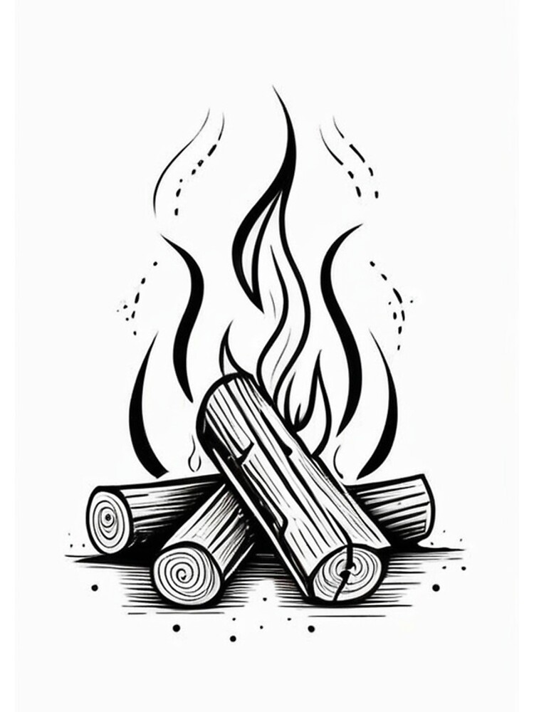 Imagen 4 de 4, Funda de iPhone con la obra Art - Fireplace Illustration, Timeless and Streamlined Aesthetic, diseñada y vendida por Reverso-Design.