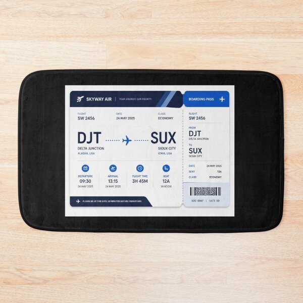 Item preview, Airline Ticket DJT-SUX designed and sold by Avgeek.design.