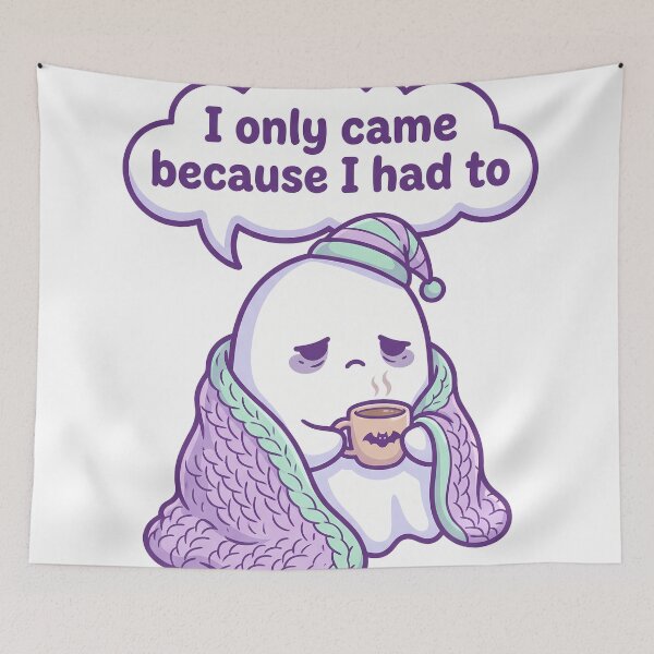 Item preview, Cute Ghost Coffee I Only Came Because I Had To Funny Introvert designed and sold by WorldShop17.