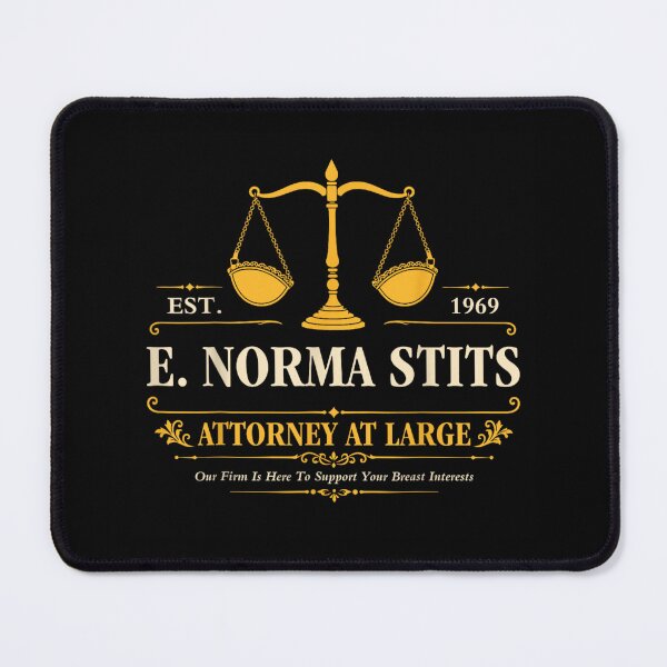 Item preview, E Norma Stitts Attorney At Large Funny Lawyer Name Pun designed and sold by LizzyKeiko.