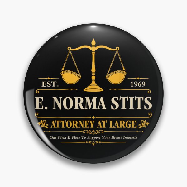 Item preview, E Norma Stitts Attorney At Large Funny Lawyer Name Pun designed and sold by LizzyKeiko.