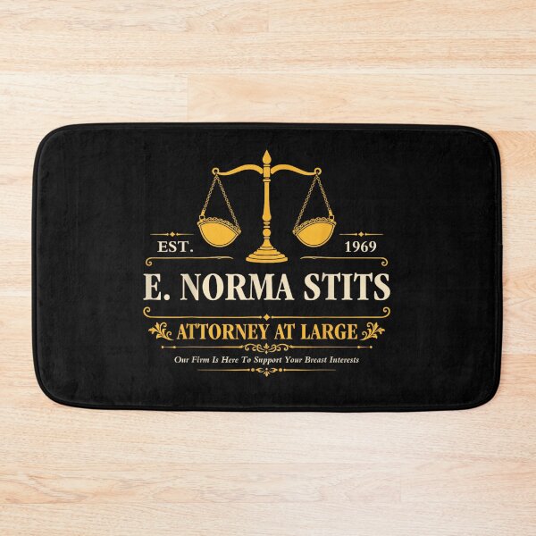 Item preview, E Norma Stitts Attorney At Large Funny Lawyer Name Pun designed and sold by LizzyKeiko.