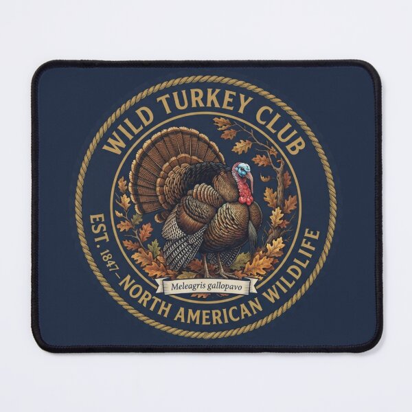 Item preview, Wild Turkey Club Vintage Badge North American Wildlife designed and sold by CalmCapy Co.