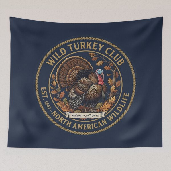 Item preview, Wild Turkey Club Vintage Badge North American Wildlife designed and sold by CalmCapy Co.