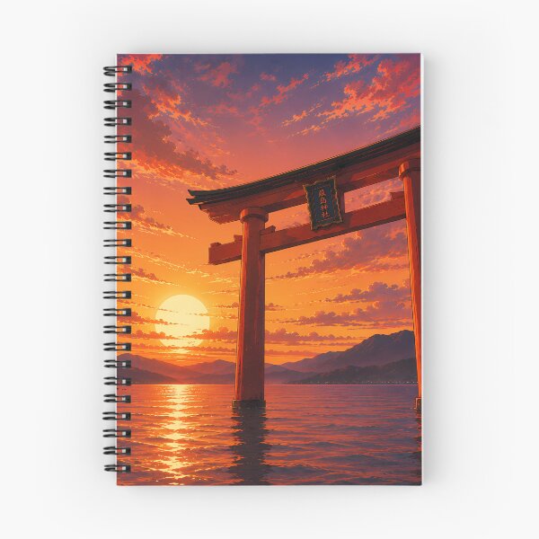 Item preview, Eternal Crimson Sunset - Floating Torii Gate designed and sold by キンタロウ インク.