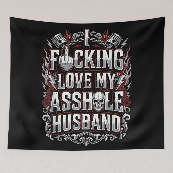 Item preview, I Fucking Love My Asshole Husband Funny Marriage Humor Gift designed and sold by LizzyKeiko.