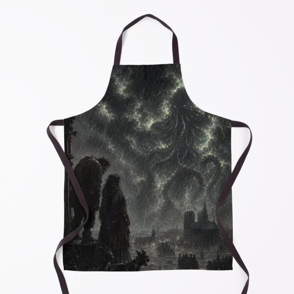 Item preview, Quasimodo Faces Cthulhu | Notre Dame of Paris Lovecraft Crossover | Victorian Gothic Engraving designed and sold by Extravanganzza.