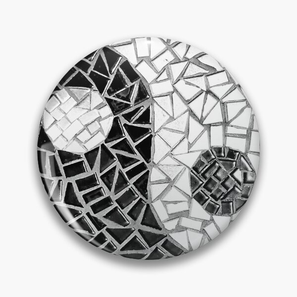 Item preview, Handmade Yin Yang mosaic wall art designed and sold by Fayes4Art.