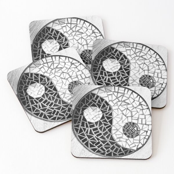 Item preview, Handmade Yin Yang mosaic wall art designed and sold by Fayes4Art.