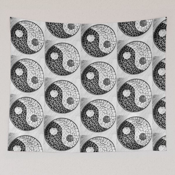 Item preview, Handmade Yin Yang mosaic wall art designed and sold by Fayes4Art.