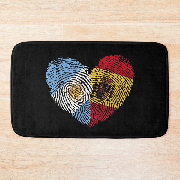 Item preview, Argentina Germany Fingerprint Heart Flag Friendship Pride Design designed and sold by LizzyKeiko.
