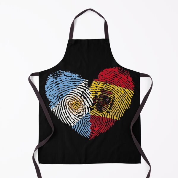 Item preview, Argentina Germany Fingerprint Heart Flag Friendship Pride Design designed and sold by LizzyKeiko.