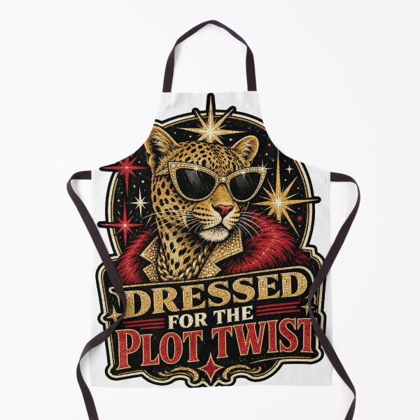 Item preview, Dressed for the Plot Twist Glamorous Retro Leopard designed and sold by Peak Pop Studio..