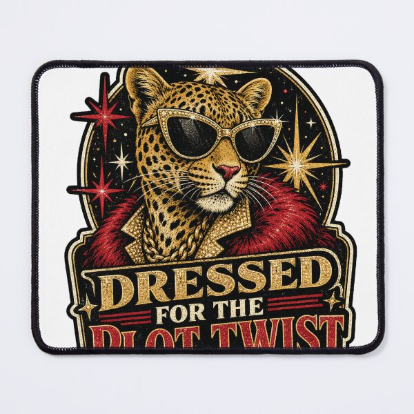 Item preview, Dressed for the Plot Twist Glamorous Retro Leopard designed and sold by Peak Pop Studio..