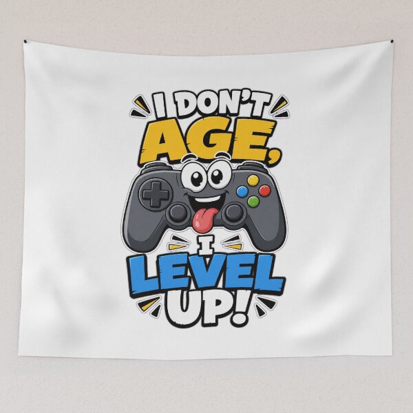 Item preview, gamer play station Funny Gamer Level Up T-Shirt - Gaming Controller Quote Design designed and sold by Uglyandcute.