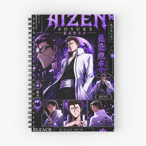 Item preview, Sosuke Aizen poster 4k designed and sold by SLAP.studio.