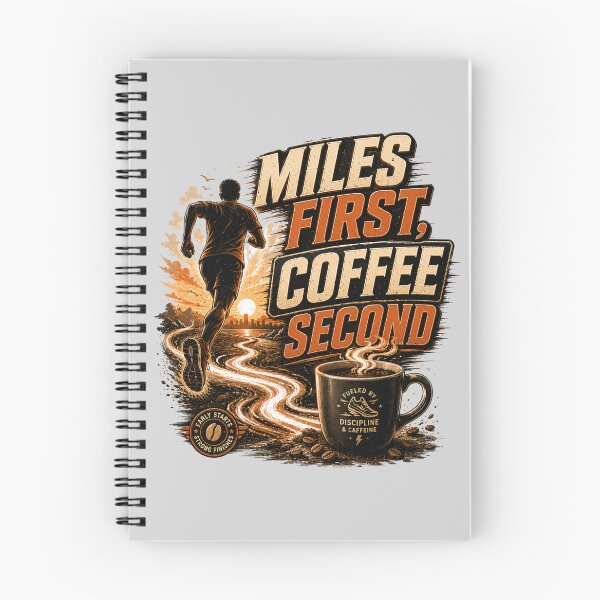 Item preview, Running Coffee Lover Miles First Coffee Second designed and sold by pradeepvisuals.