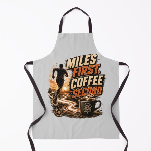 Item preview, Running Coffee Lover Miles First Coffee Second designed and sold by pradeepvisuals.