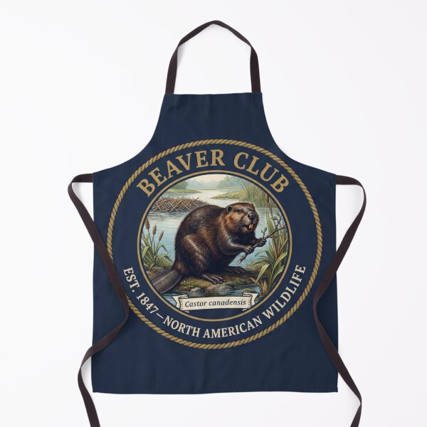 Item preview, Beaver Club Vintage Badge North American Wildlife designed and sold by CalmCapy Co.