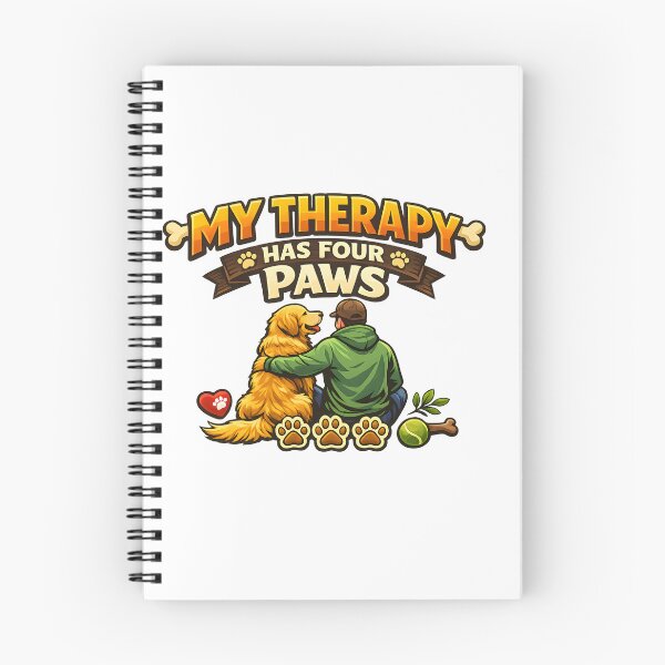 Item preview, My Therapy Has Four Paws – Golden Retriever Companionship Design, Emotional Support Dog Gift Shirt designed and sold by Sahil Randhawa.