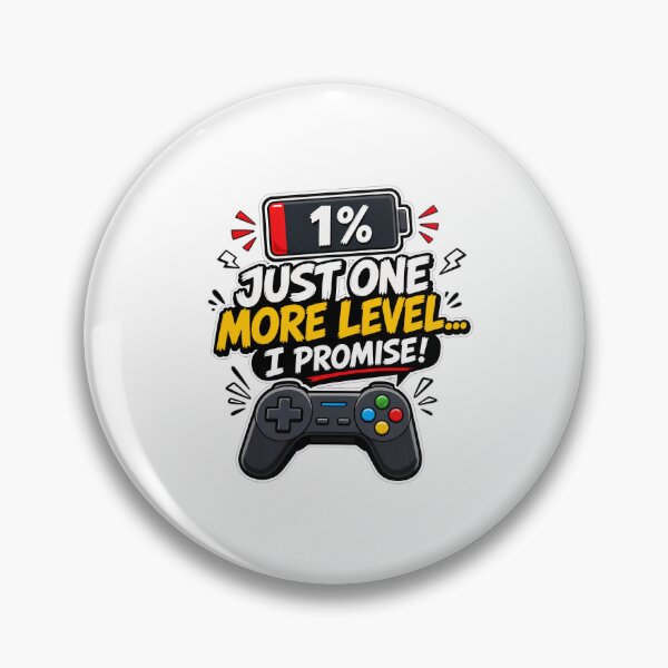 Item preview, gamer play station Just One More Level Gamer T-Shirt - Low Battery Controller Design designed and sold by Uglyandcute.