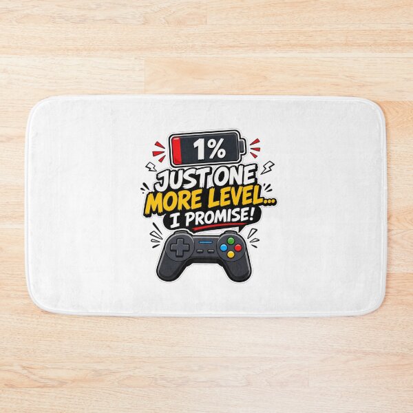 Item preview, gamer play station Just One More Level Gamer T-Shirt - Low Battery Controller Design designed and sold by Uglyandcute.