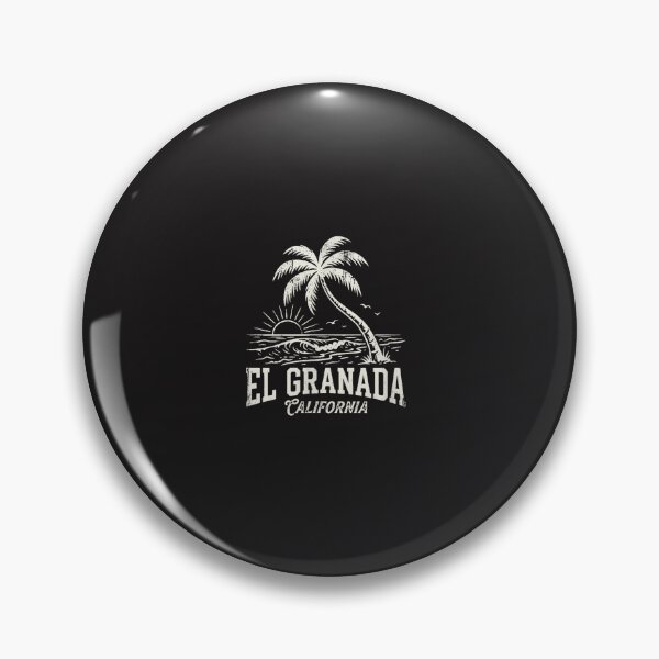 Item preview, Vintage El Granada California Beach Palm Tree Coastal Sunset Design designed and sold by kiralynstration.
