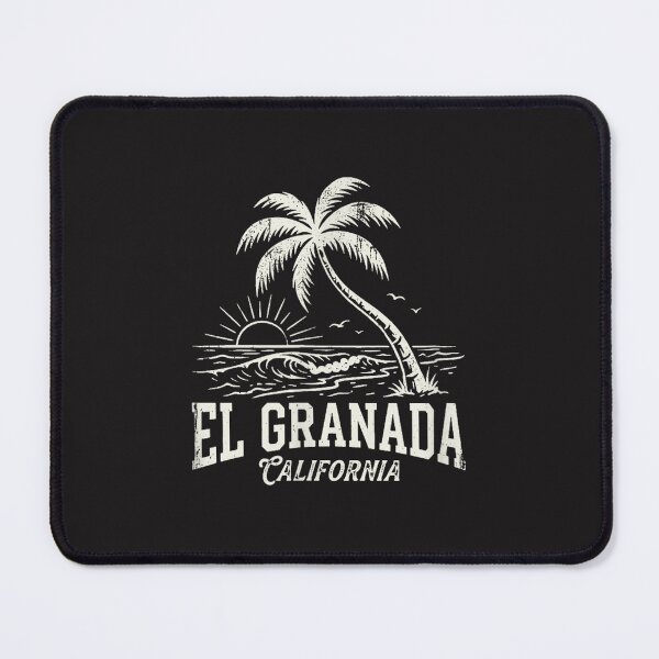 Item preview, Vintage El Granada California Beach Palm Tree Coastal Sunset Design designed and sold by kiralynstration.