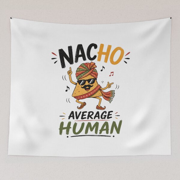 Item preview, Nacho Average Human Dancing Nacho Chip Funny Hindi Pun Desi Gift designed and sold by SHREE ART STUDIO.
