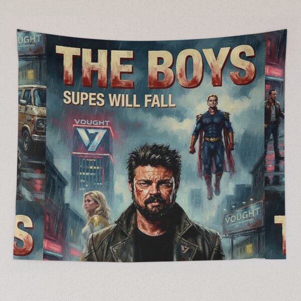 Item preview, The Boys Supes Will Fall Fine Art Tribute designed and sold by Art's Diner.