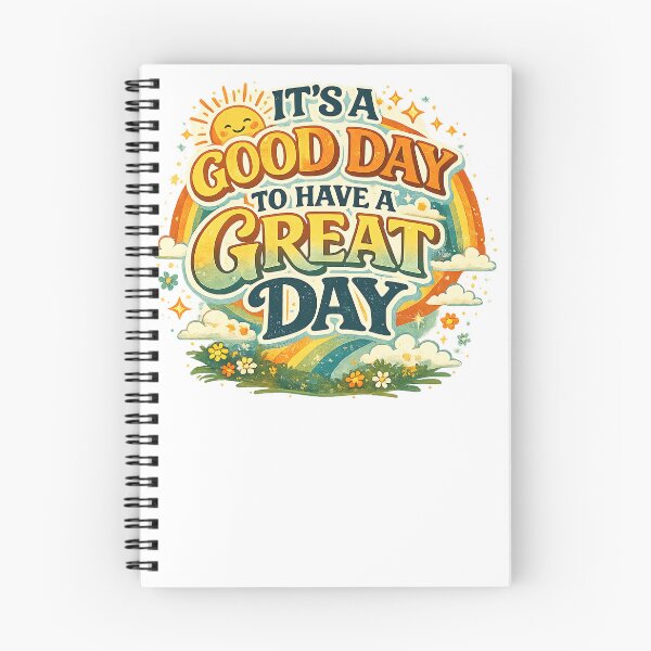 Item preview,  It’s a Good Day to Have a Great Day – Retro Positive Rainbow Vintage Typography designed and sold by UndauntedDesign.