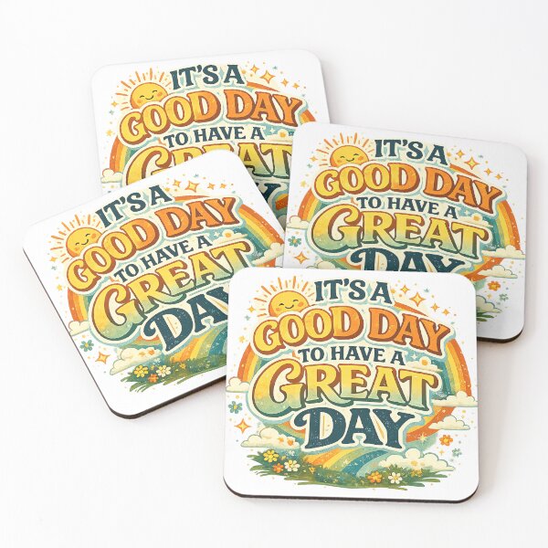 Item preview,  It’s a Good Day to Have a Great Day – Retro Positive Rainbow Vintage Typography designed and sold by UndauntedDesign.