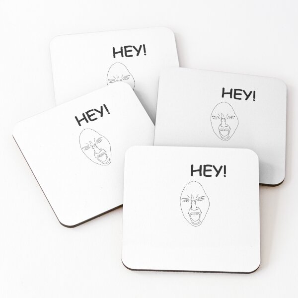 Item preview, Hey! Angry Person Screaming Drawing Meme Sticker designed and sold by SlimyFish.