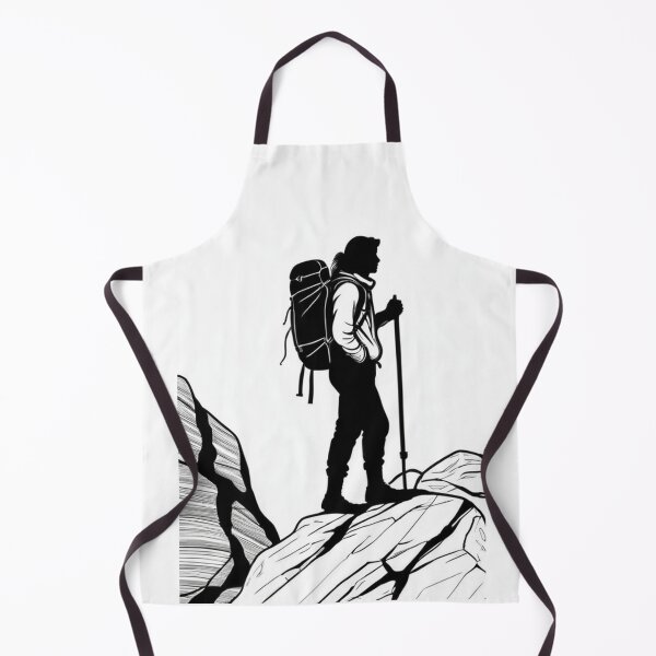 Item preview, Art - Hiker Silhouette, Aesthetic of Antique Engraving designed and sold by Reverso-Design.