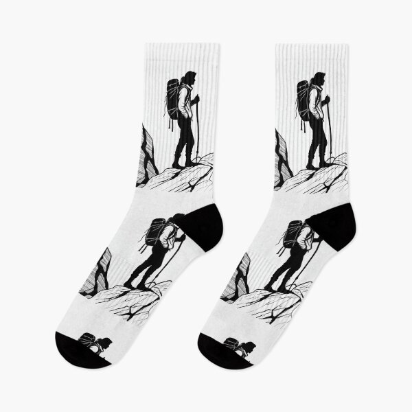 Artikelvorschau, Art - Hiker Silhouette, Aesthetic of Antique Engraving entworfen und verkauft von Reverso-Design.