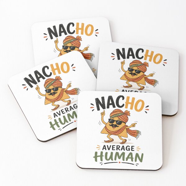 Aperçu de l'œuvre Nacho Average Human Dancing Nacho Chip Jeu de mots hindi drôle Cadeau indien créée et vendue par SHREE ART STUDIO.