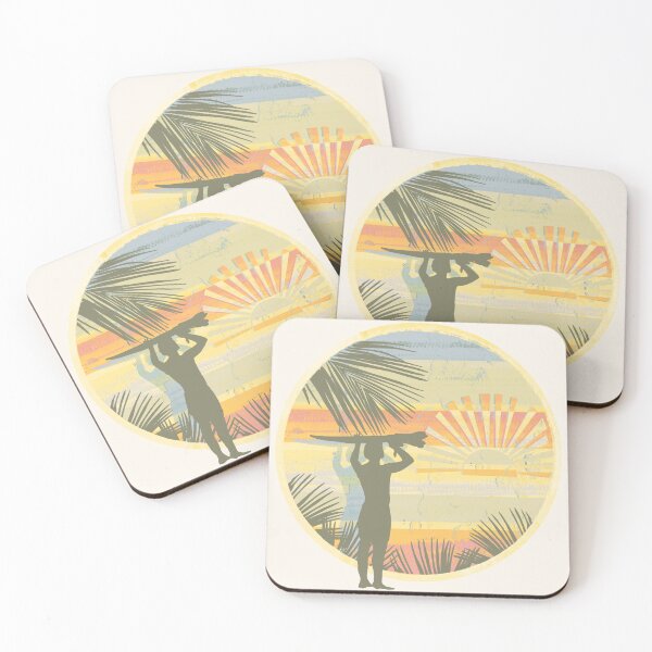 Item preview, Retro Dawn Surfer Vintage Sunset Beach Cool Fade designed and sold by Karin Taylor.