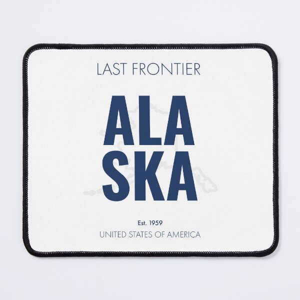 Item preview, Alaska, Modern Typographic Wall Art designed and sold by MarkedArtPrints.