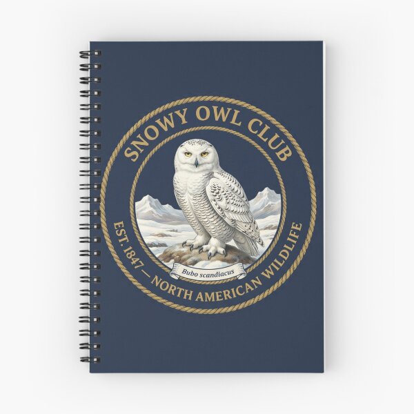 Item preview, Snowy Owl Club Vintage Badge North American Wildlife designed and sold by CalmCapy Co.