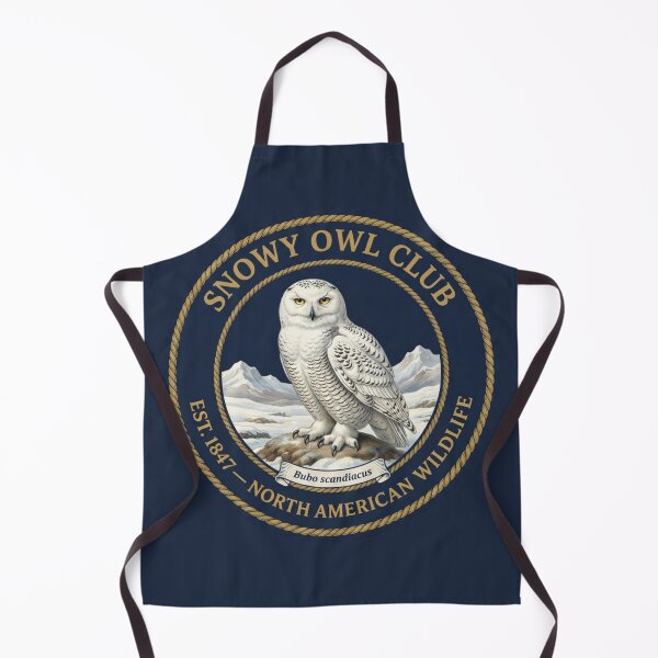Item preview, Snowy Owl Club Vintage Badge North American Wildlife designed and sold by CalmCapy Co.