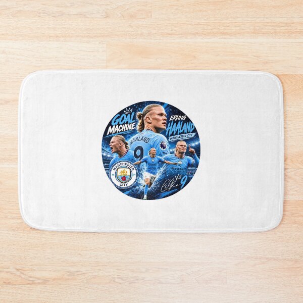 Item preview, Erling Haaland Goal Machine Sticker | Manchester City Football Fan Art | Soccer Legend Retro Sports Design designed and sold by Art Wave Studio.