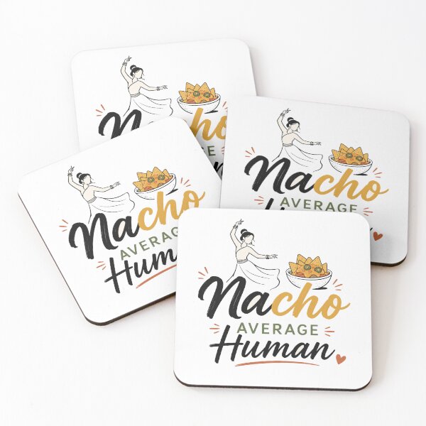 Aperçu de l'œuvre Nacho Average Human Dancing Nacho Chip Jeu de mots hindi drôle Cadeau indien créée et vendue par SHREE ART STUDIO.