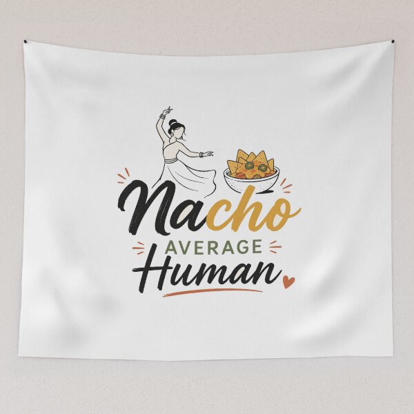 Item preview, Nacho Average Human Dancing Nacho Chip Funny Hindi Pun Desi Gift designed and sold by SHREE ART STUDIO.