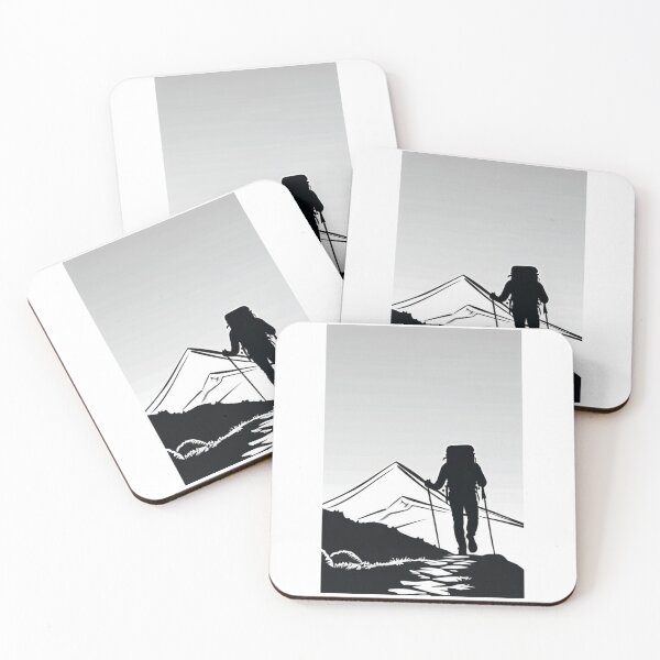 Item preview, Art - Hiker Silhouette, Challenge and Wilderness designed and sold by Reverso-Design.