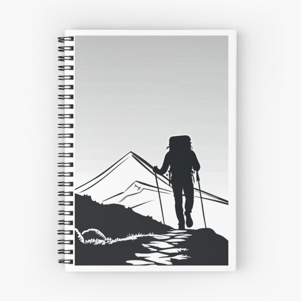 Item preview, Art - Hiker Silhouette, Challenge and Wilderness designed and sold by Reverso-Design.
